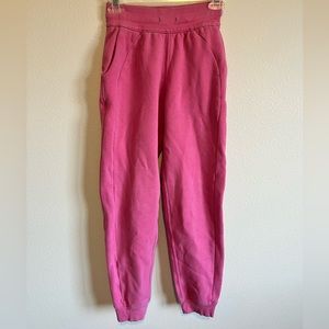 Lululemon size 0 dusty rose scuba joggers